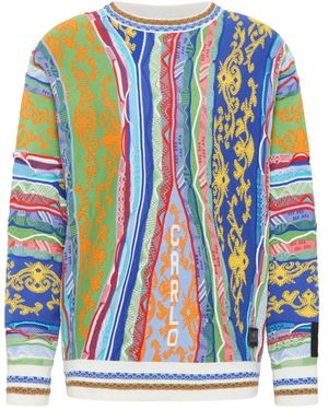 carlo colucci Round-Neck Knitwear - Blue