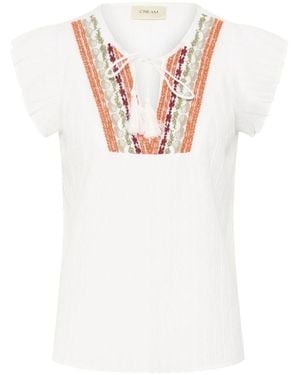 Cream Blouses - Bianco