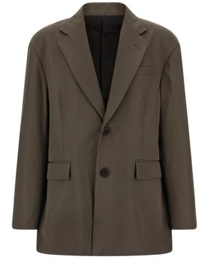 Ssstein Oversized Single Breasted Long Jacket - Grün