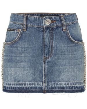 Philipp Plein Denim Skirts - Blu