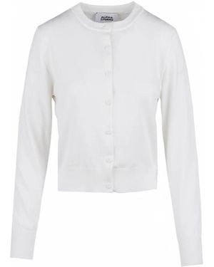 Alpha Studio Truien & Vesten ,Wit ,Katoen Cardigan Rebecca