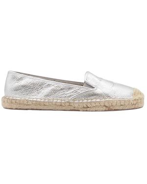 Ralph Lauren Silberne Espadrilles - Weiß