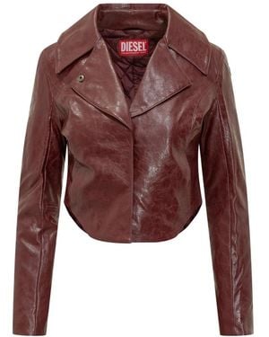 DIESEL Leather Jackets - Red