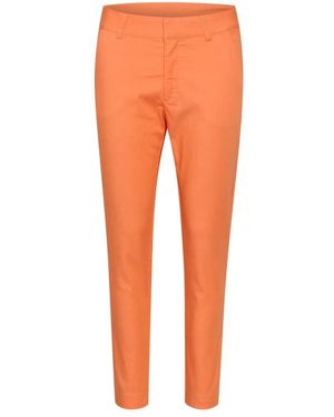 Kaffe Broeken ,Oranje ,Slim Fit Chino Broek Melon