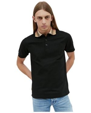 Burberry Polo Shirts - Black