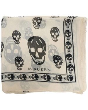 McQueen Silky Scarves - Metallic