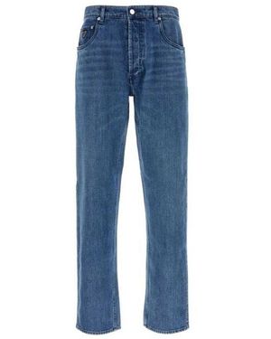 Prada Baumwoll-denim-jeans gerader schnitt männer - Blau