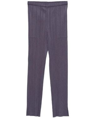 Issey Miyake Cropped Trousers - Bleu