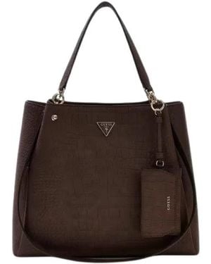Guess Tote Bags - Marrone