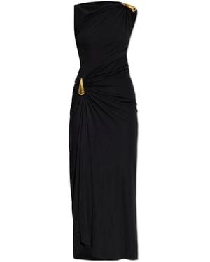 Bottega Veneta Eng Anliegendes Kleid Mit Applikationen - Schwarz