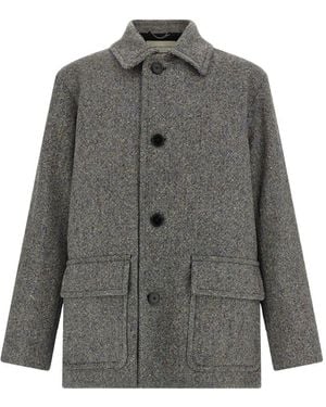 Dries Van Noten Single-Breasted Coats - Grey