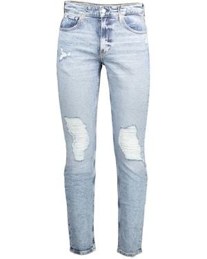 Calvin Klein Light Blue Cotton Men Jeans
