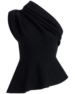 KHAITE Aimee Wool Top - Black