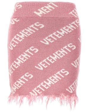 Vetements Short Skirts - Pink