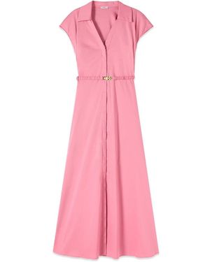 Oltre Kleedjes ,Roze ,Katoen Shirt Kleedjes