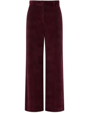 Max Mara Broeken ,Rood ,Katoen Tania Wijde Broek