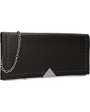 Lodi Tassen ,Zwart ,Wol Elegante Zwarte Clutch Voor Vrouwen