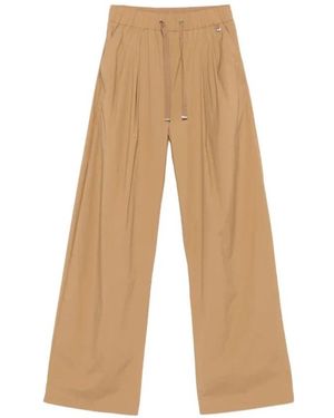 Herno Wide Trousers - Natural