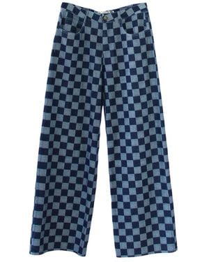 Designers Remix Wide Jeans - Azul