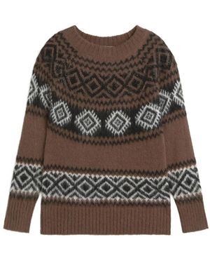 Ermanno Scervino Round-Neck Knitwear - Marron