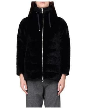 DUNO Jassen ,Zwart ,Polyester Andrada Jas Met Capuchon