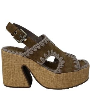 Mou High Heel Sandals - Marrón