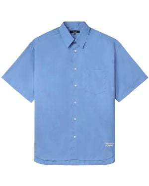 Comme des Garçons Short Sleeve Shirts - Blu