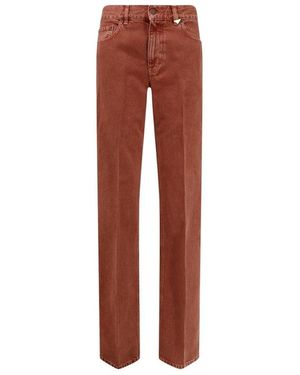Chloé Straight Fit Jeans - Brown