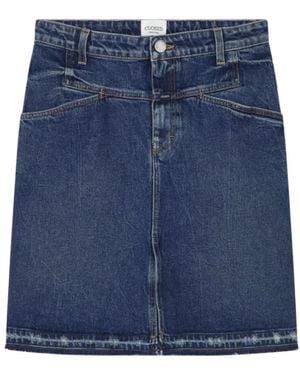Closed A-Lijn Midi Rok - Blauw