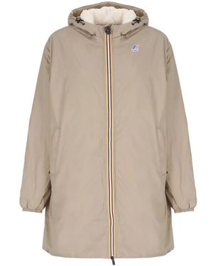 K-Way Jassen ,Polyester Le Vrai 4.0 Eiffel East Orsetto Jacket - Naturel
