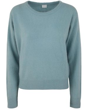 C.T.Plage Truien & Vesten ,Blauw ,Wol Lichtblauwe Crew Neck Sweater