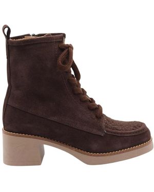 CTWLK Elastischer Knöchelstiefel - Braun