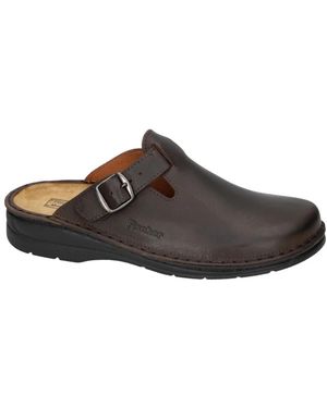Fischer Schoenen ,Bruin ,Leer 19742 Support Insole Muilezel