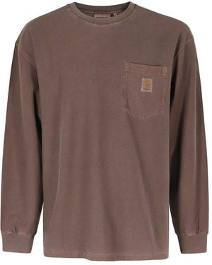 Carhartt Tops ,Bruin ,Long Sleeve Tops