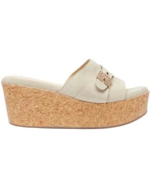 Scholl Wedges - White