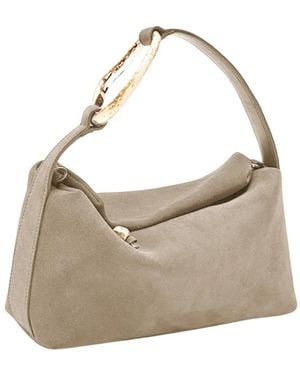 Biaggini Tassen ,Leer Liaison Small Shoulder Bag - Grijs