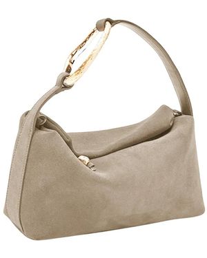 Biaggini Tassen ,Leer Liaison Small Shoulder Bag - Grijs