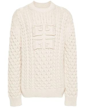 Givenchy Round-Neck Knitwear - White