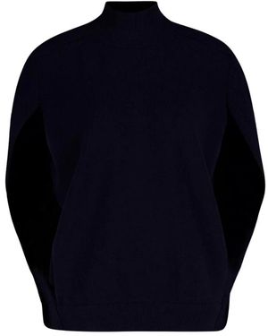 Fendi Midnight Cape Style Cashmere Jumper - Blauw