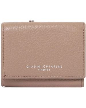 Gianni Chiarini Hellrosa Lederbrieftasche Mit Kartenfächern - Braun