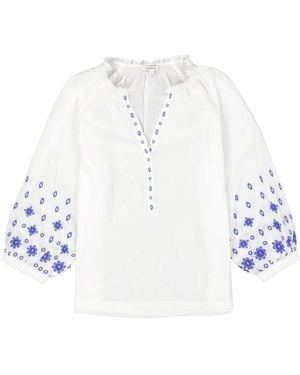 Garcia Blusen & Shirts - Weiß