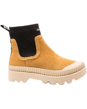 Pepe Jeans Chelsea Boots - Natural