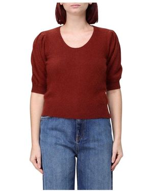 Twinset Round-Neck Knitwear - Rojo