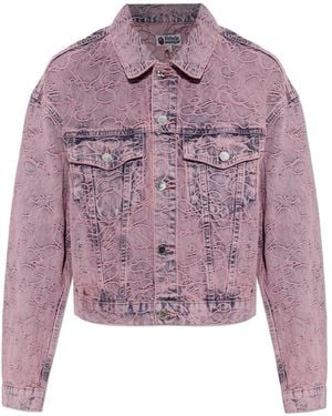 A Bathing Ape Denim Jackets - Morado