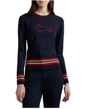 Harmont & Blaine Round-Neck Knitwear - Azul