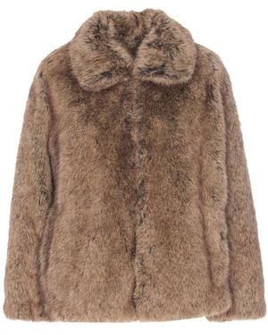 Liu Jo Faux Fur & Shearling Jackets - Brown