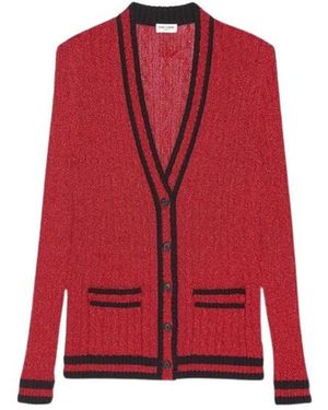 Saint Laurent Cardigans - Rojo