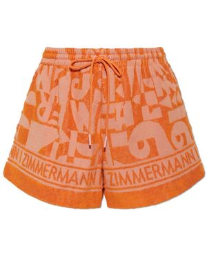 Zimmermann Short Shorts - Orange