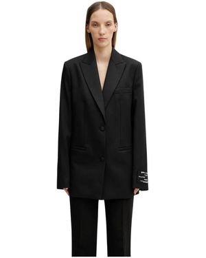 Off-White c/o Virgil Abloh Tomboy Label Einreiher-Sakko - Schwarz