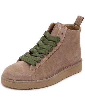 Pànchic Schoenen ,Suède P001 Enkellaars - Bruin